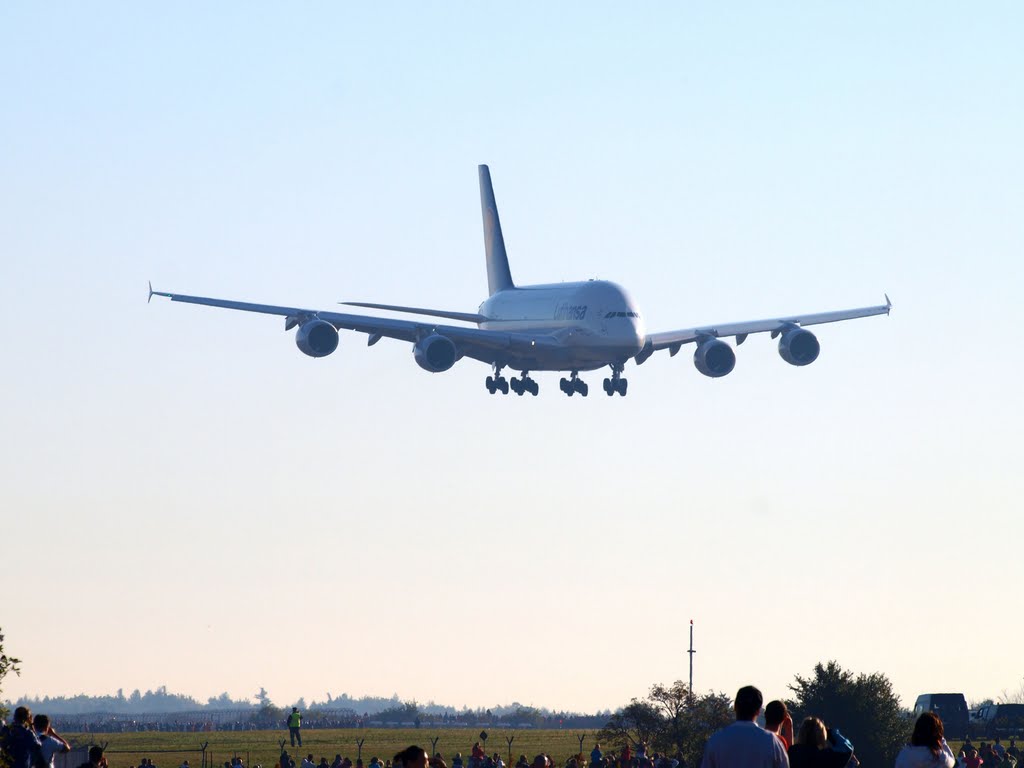 Airbus A380 at Ruzyne Airport Prague - 2011 by Petr Morawetz