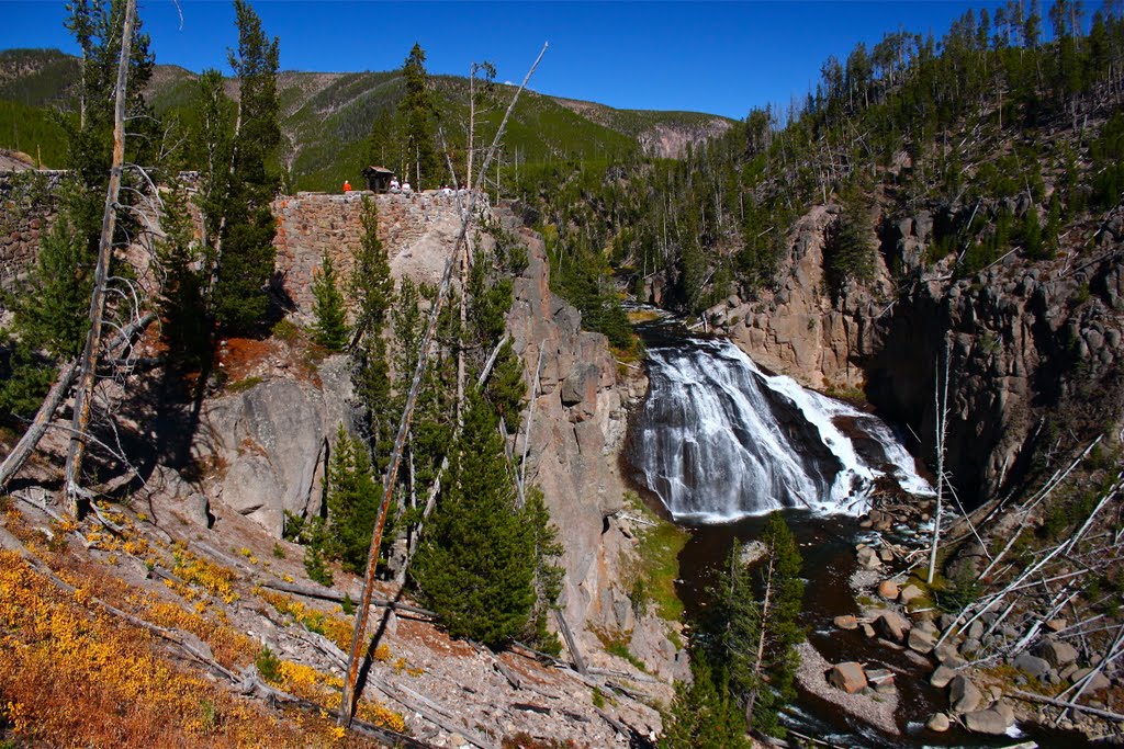 Gibbon Falls Yellowstone National Park by nathanf