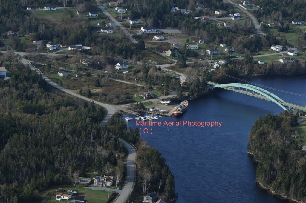 Sheet Harbour Nova Scotia by maritime aerial phot…