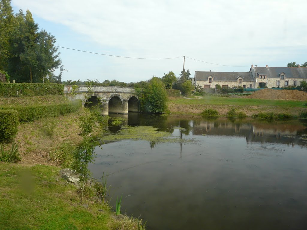 Sion les Mines, le moulin du pont, le pont sur la Chère by tofil44