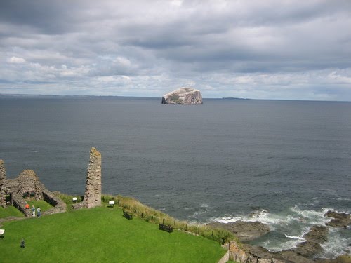 Bass Rock from Tantallon Castle. by Alan Penfold