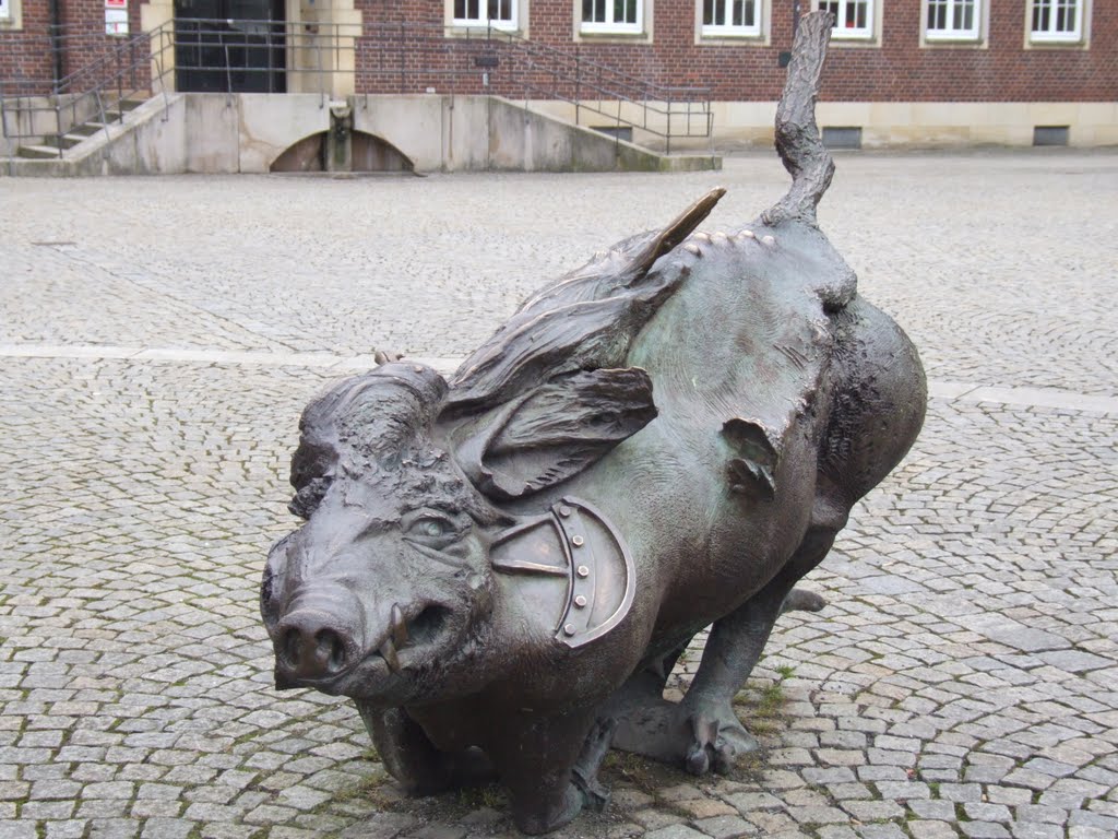 Eine Skulptur am Markplatz Coesfeld by eisenbahner95