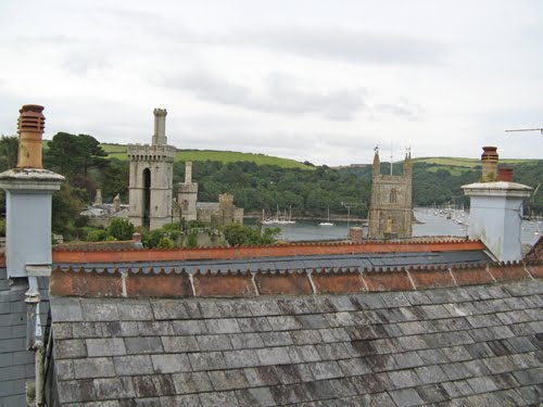 Fowey Rooftops by Iris Sandilands