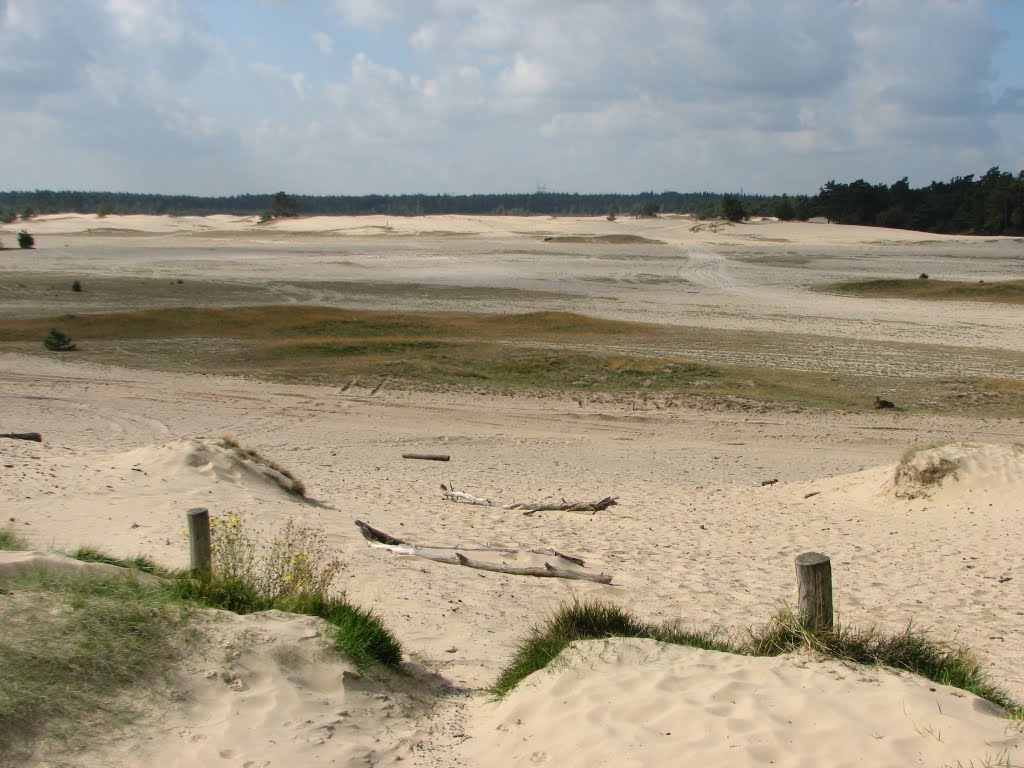 Uitzicht over het noordoostelijke deel van het Beekhuizerzand by Piet Guijt