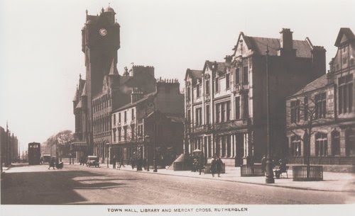 Rutherglen Main Street & Town Hall. by Jim Campbell