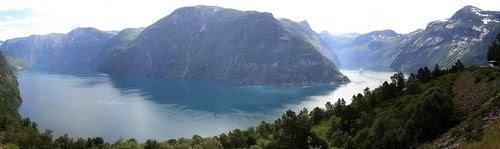 NORWAY, MØRE OG ROMSDAL: Panorama of Sunnylvsfjorden and Geitfjellet by Ashraf Nassef