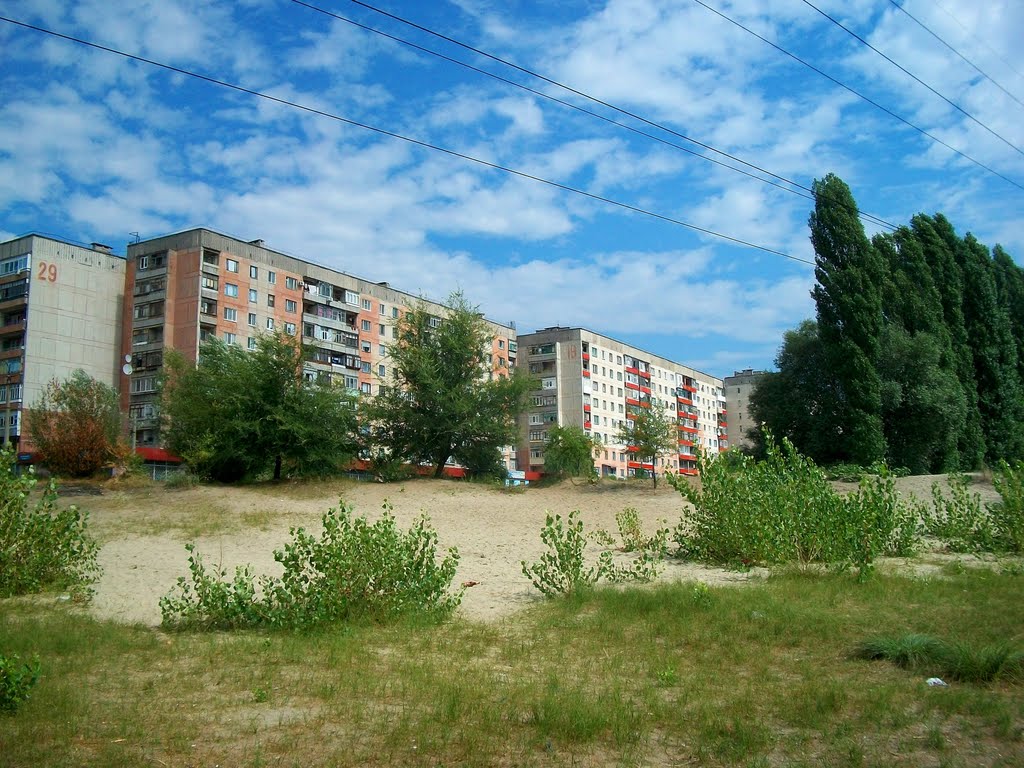 Living blocks in Novikov street, Severodonetsk by Pogromca Gašnič