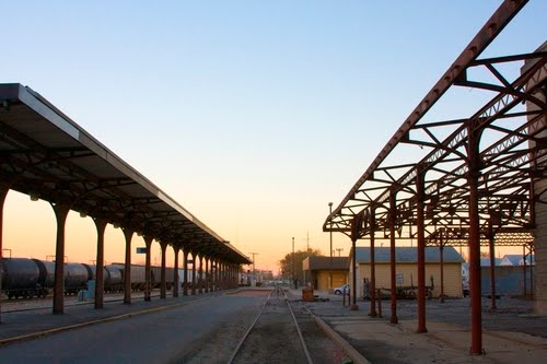 Tracks @ Old Burlington Train Station by John R. Kennedy