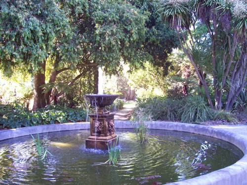 Water Fountain - Botanical Gardens by Megan Harlock