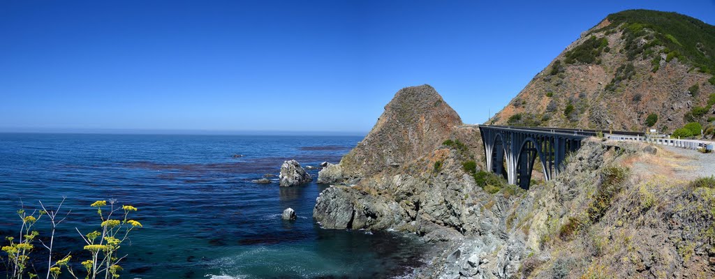 Big Creek Bridge - Highway 1 by pescheli