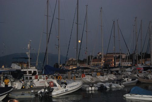 Fiscardo sailing boats by George Ghines