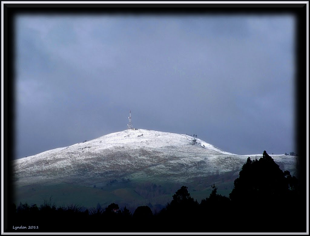 Bennet's Hill Transmitter In Snow by Lyndon Hookham