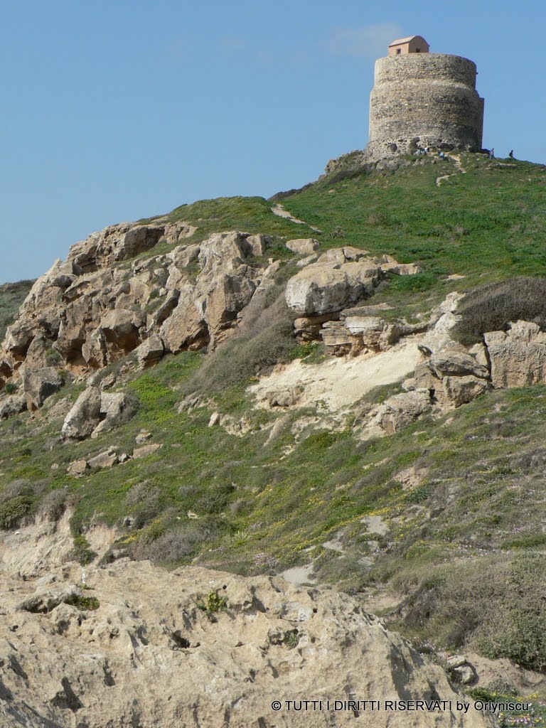 Penisola del Sinis: Torre spagnola di San Giovanni (dagli scogli) by Orlando Caboni