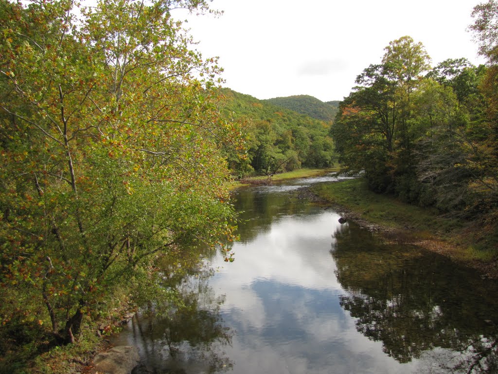 Greenbrier River Upstream from Bridge by Chris Sanfino