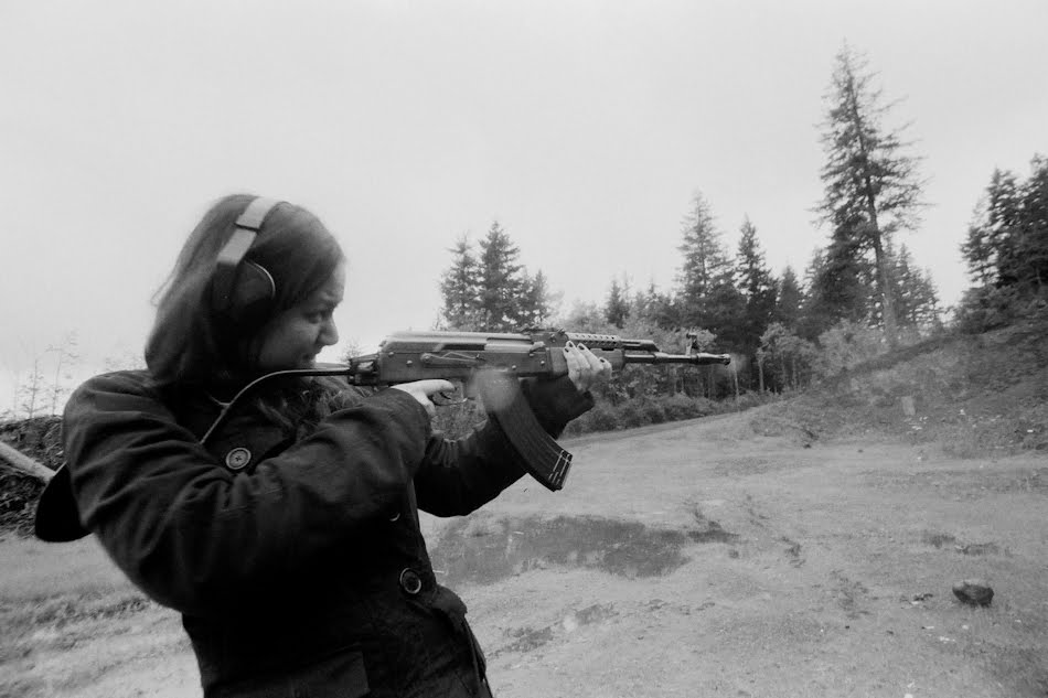 Tami Firing the AK-47 by sugardisaster