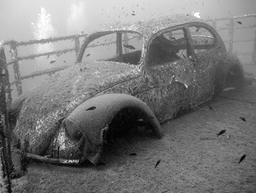 Wreck of VW beatlle by marek cibulka