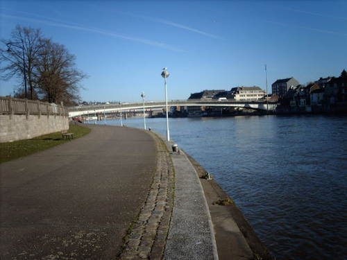 The river Meuse in Namur by Noé Diakubama