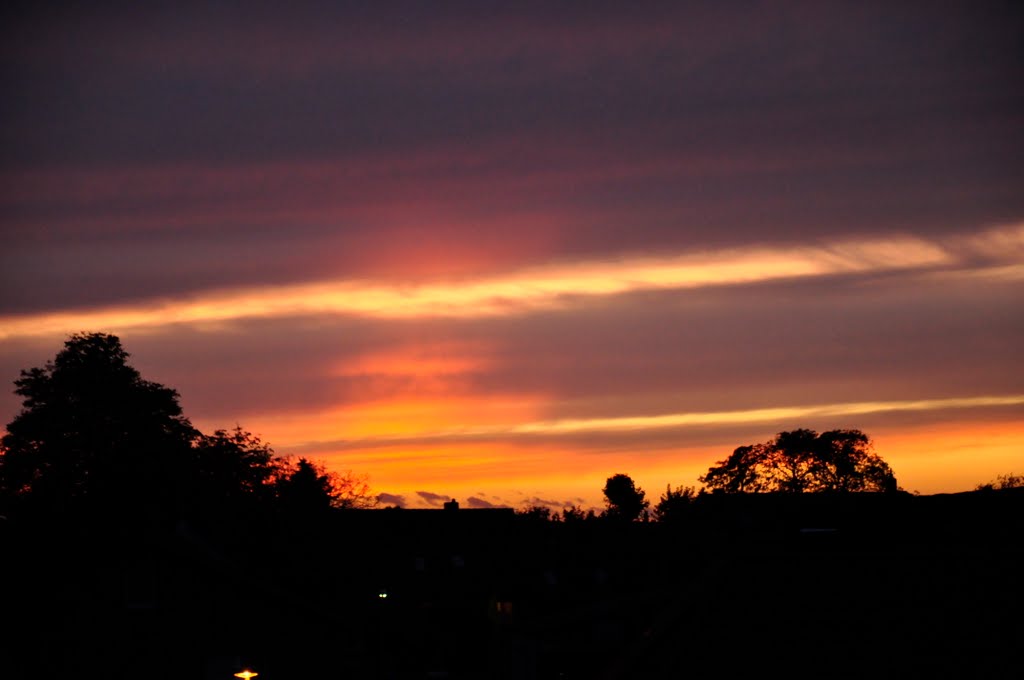 Indian summer sunset in Bilm by Michael Witkowski