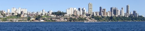 Panorâmica Skyline de Salvador - Baía de Todos os Santos - Contorno, Solar do Unhão, Vitória by Denise Vaz