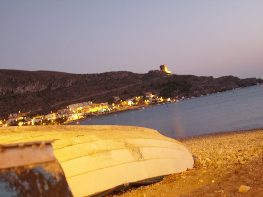 Vista de la Punta de La Azohía, y la torre de "Santa Elena" by José Luis Vergara Bl…