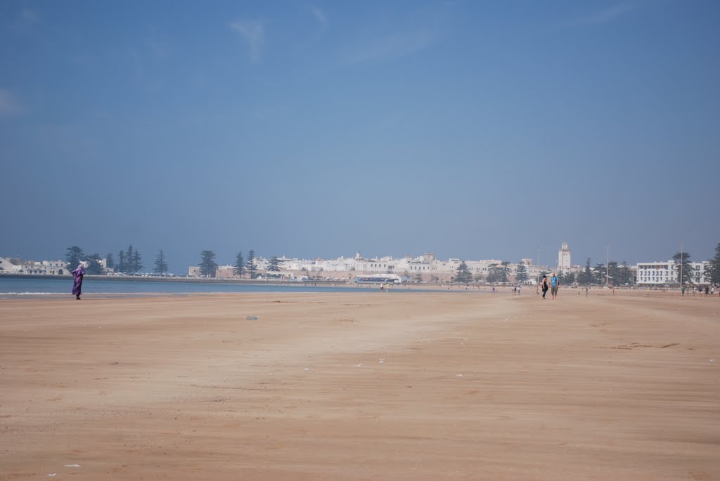 View of Essaouira from beach by Bjørn Rune H