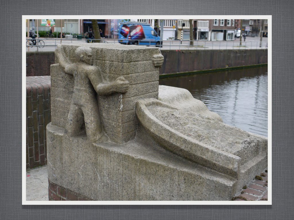 Kramer brug over Schinkel met Hildo Krop beeld by Jan van Cadsand