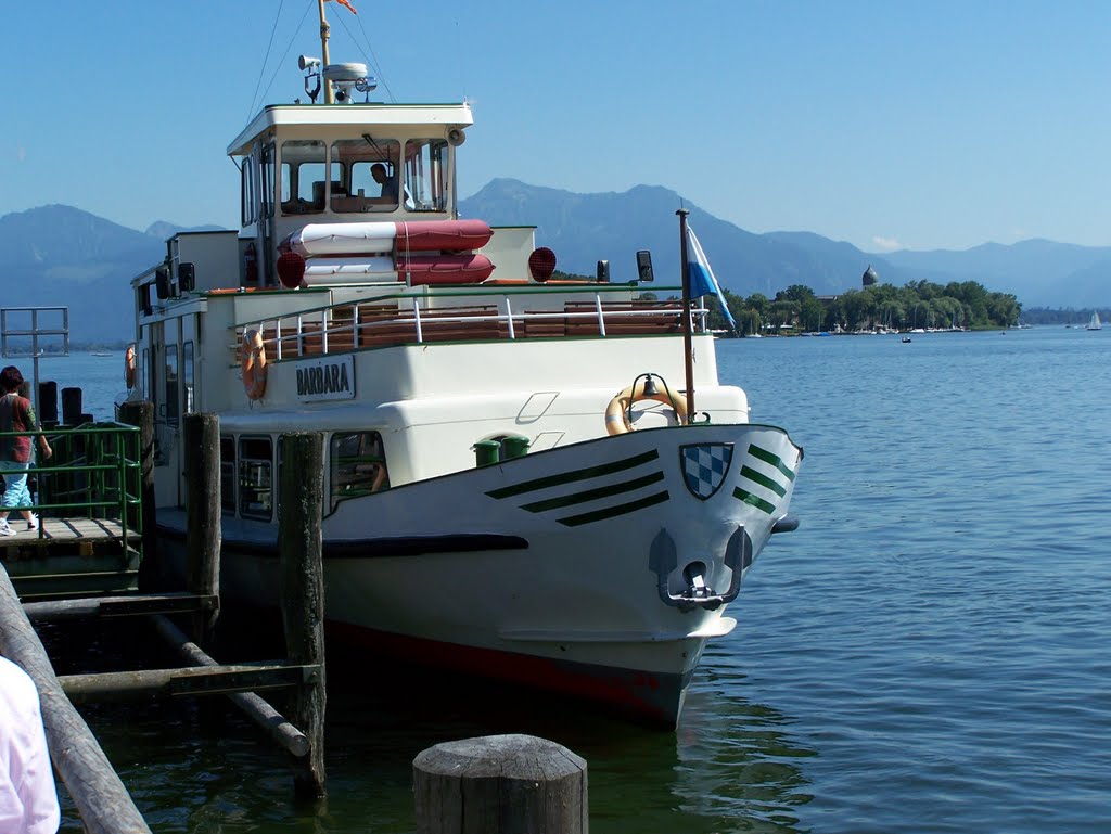 Chiemsee (D) - Gstadt a.Chiemsee - steamers dock (ship Barbara) by lujerista