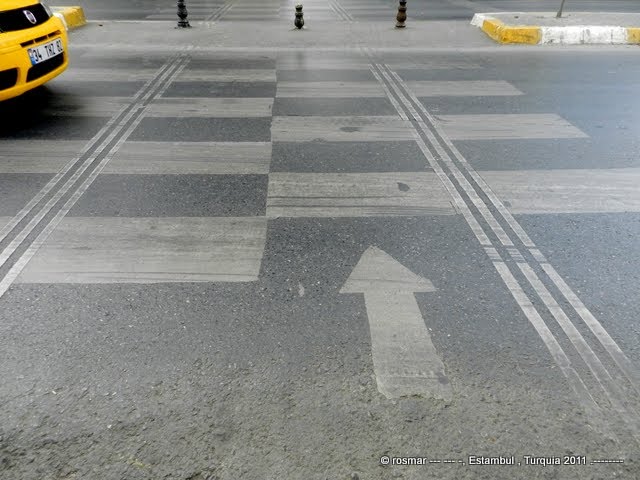 Carretera , paso de cebra .- Estambul , Turquia 2011 .-------- by Rosa  M. Olivan M.(-…