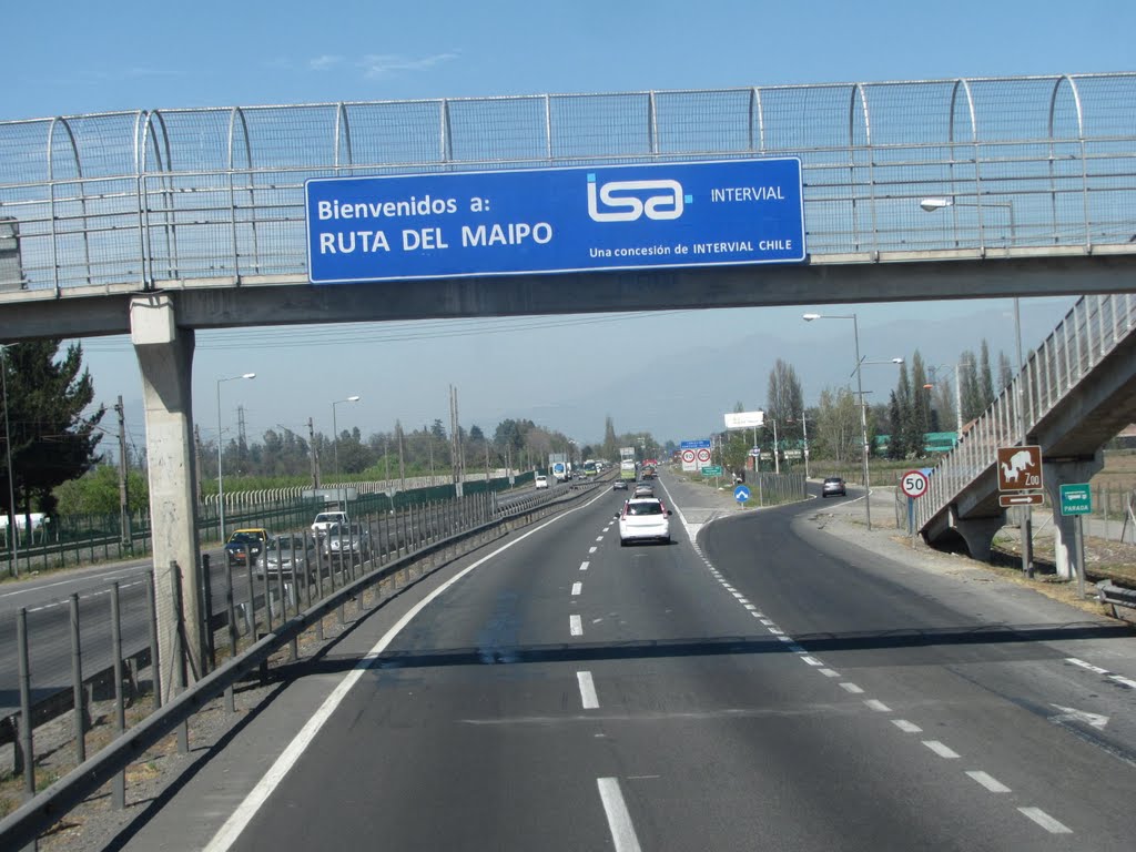 Km.30 - Inicio Autopista Ruta del Maipo - Con Nuevo Nombre by Luis Cesar