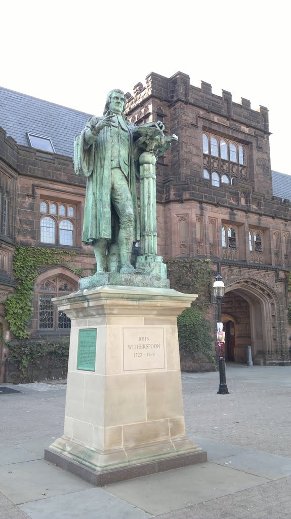 John Witherspoon statue in Princeton University by Kiet-Nguyen