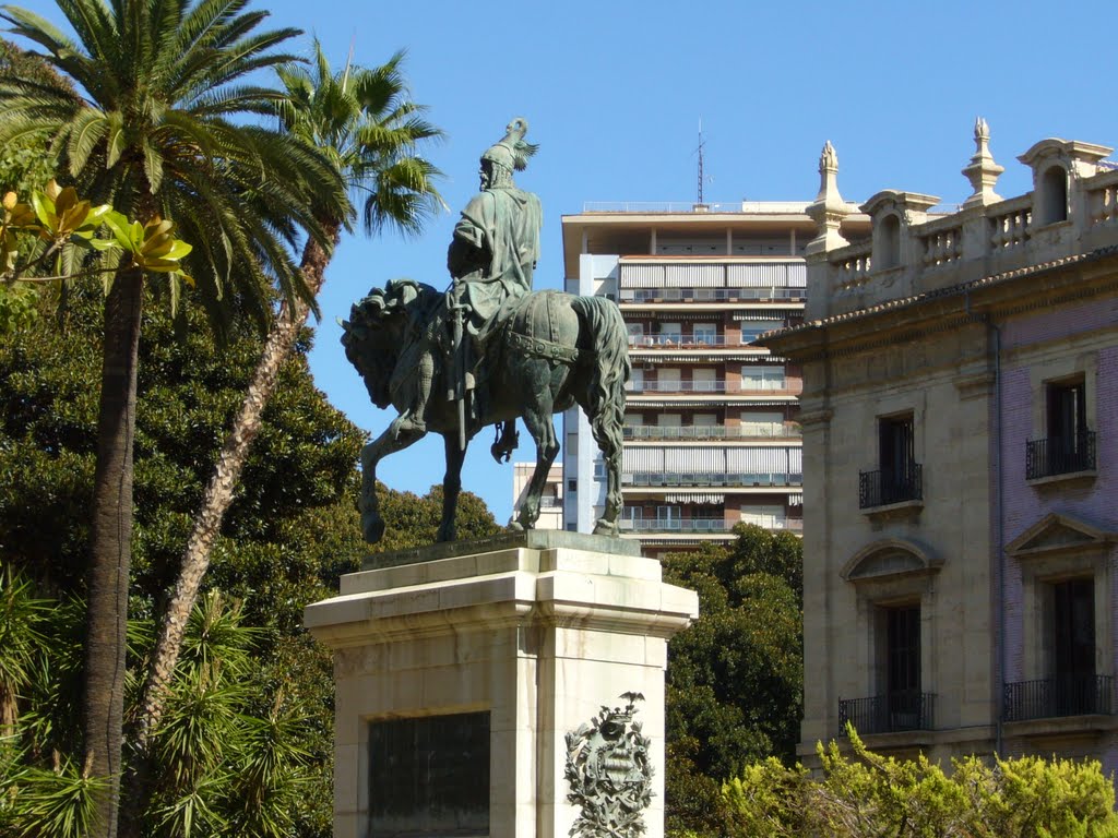 Estatua ecuestre del rey Jaume I en la plaza de Alfonso el Magnanimo de Valencia by Francisco.47