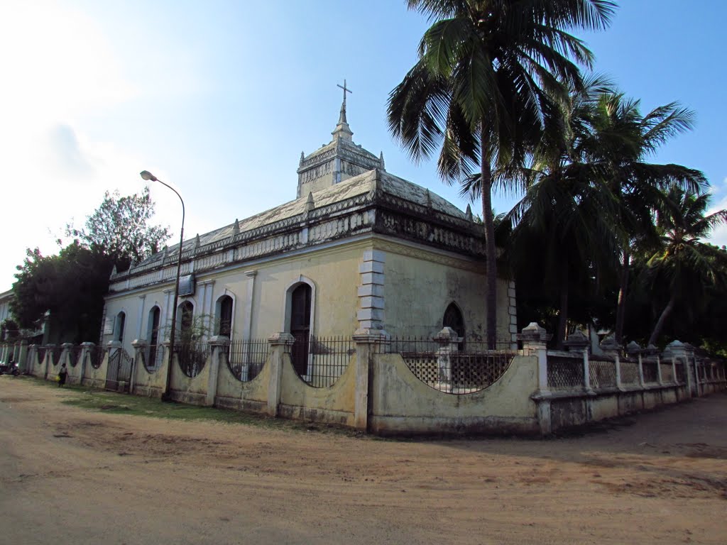 Zion Church in Tharangambadi by Jaikumar Natarajan