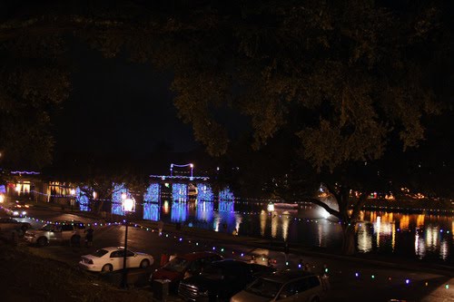 Christmas Lights on the Cane River, Natchitoches, LA by dlthibo