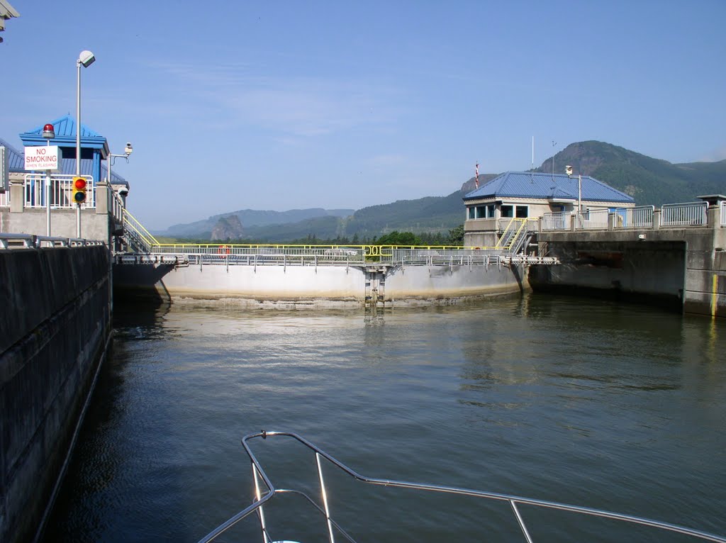 Bonneville Dam Navigation Lock by Jim Nieland