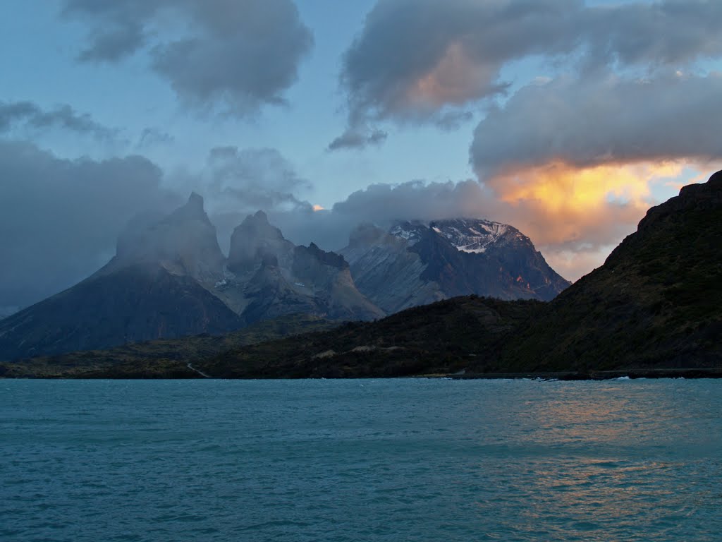 Twilight in Torres del Paine by Brian Pinkerton