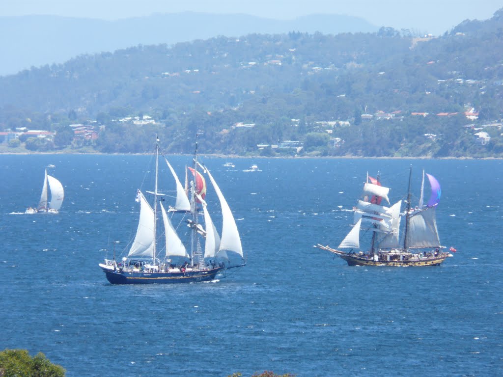 Tall Ships in Action by Tewbacka