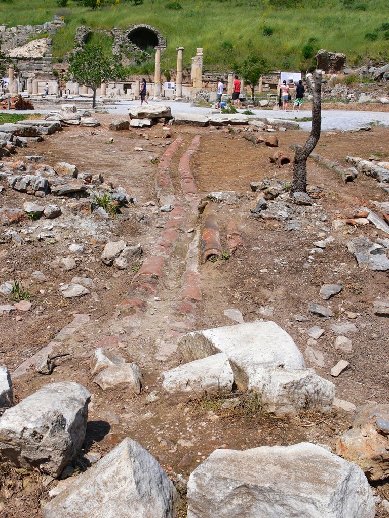 Pipes, Ephesus by Nenko Lazarov