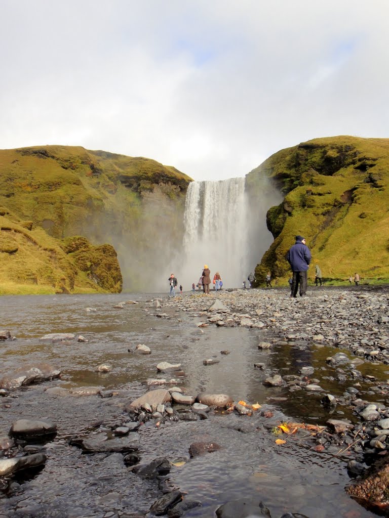 Skogafoss waterfall by Ainars Brūvelis