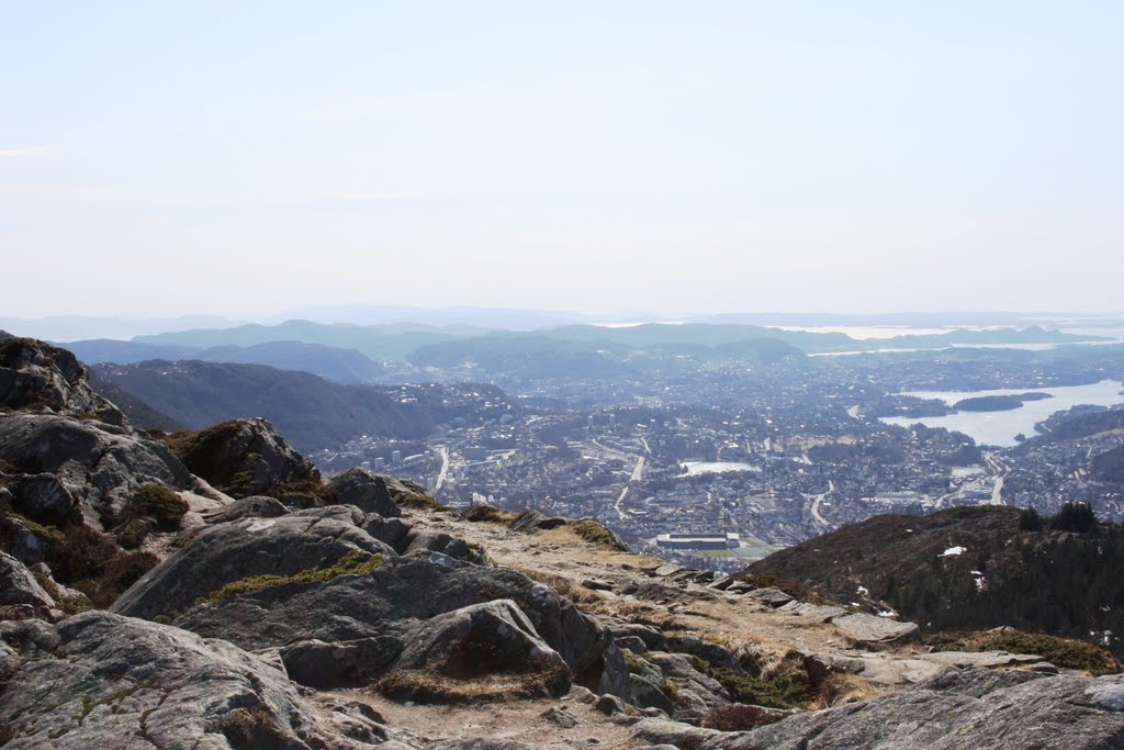 A great view overlooking south of Bergen by Mona Lygre