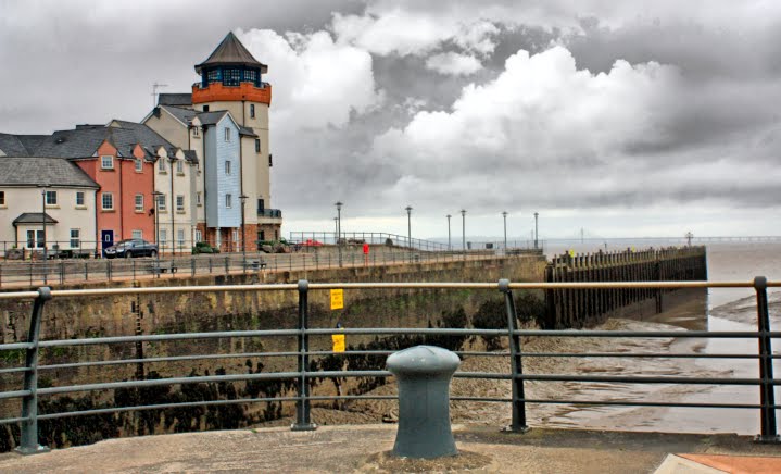 Entrance to Portishead lock gates by les watson