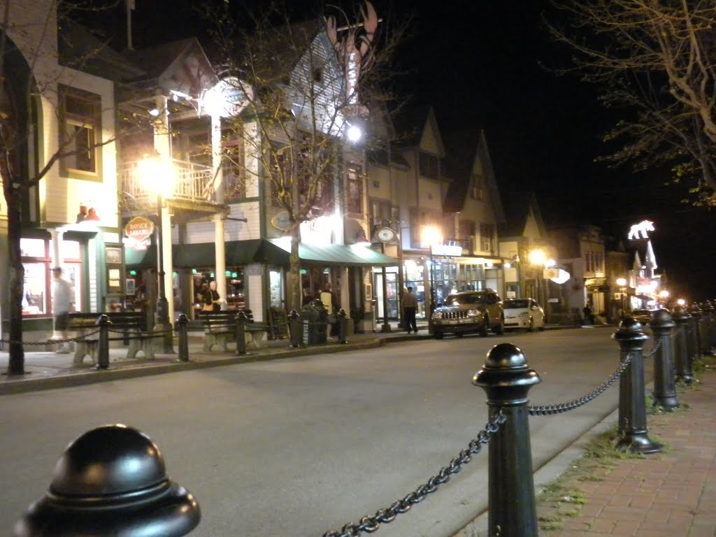 Bar Harbor at night by Mcadoo