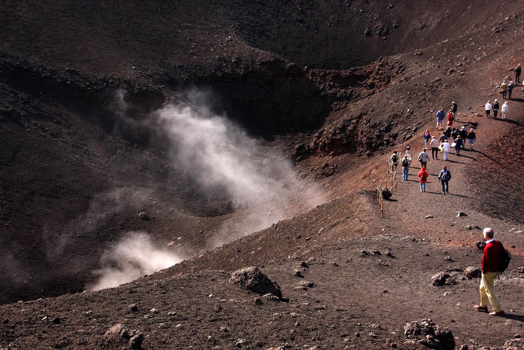 The Etna, one of the largest and mostly active volcanoes of the world by Henk Maurer