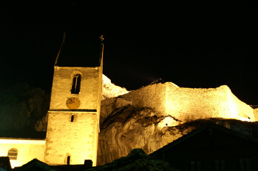 Nachtfoto 7 Prioratskirche Niedergesteln by bregjvan