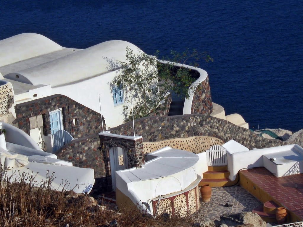 SANTORINI - Oia. Kertek, felülről... by Rez Mozsar