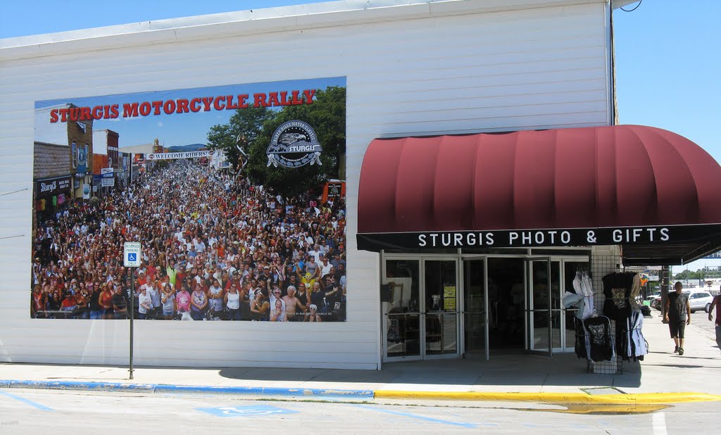 Sturgis Rally Mural by Gerald C. Vogel