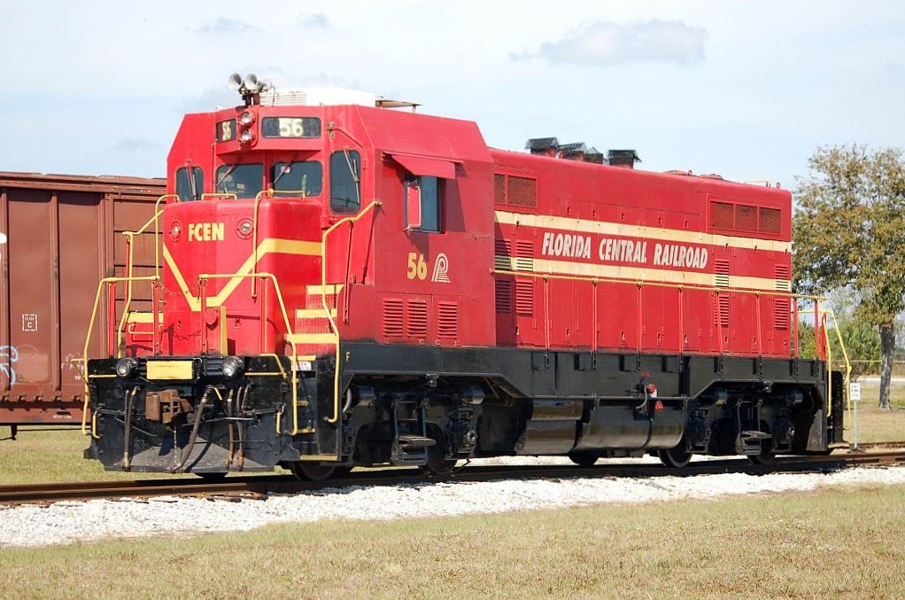 Florida Central Railroad CF7 Locomotive No. 56 at Bartow, FL by Scotch Canadian