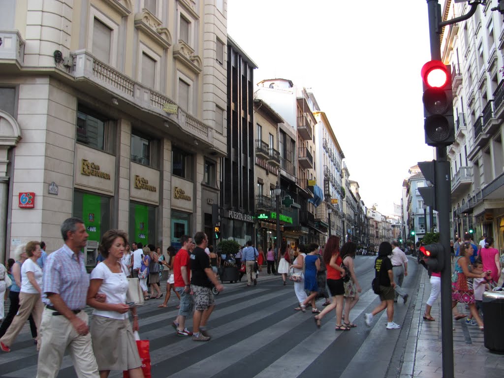 Granada - Calle Reyes Catolicos (22.08.11.) by Ioan Manoliu