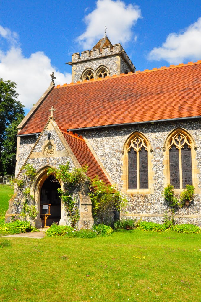 St Michael & All Angels Church, Hughenden Manor by DAVID ROBINS