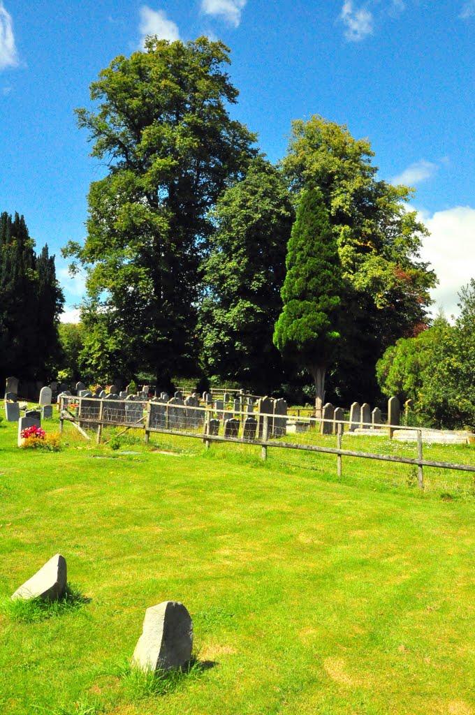 St Michael & All Angels Church yard by DAVID ROBINS