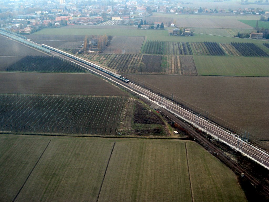 Crevalcore, linea ferroviaria verso Verona by Claudio Pedrazzi